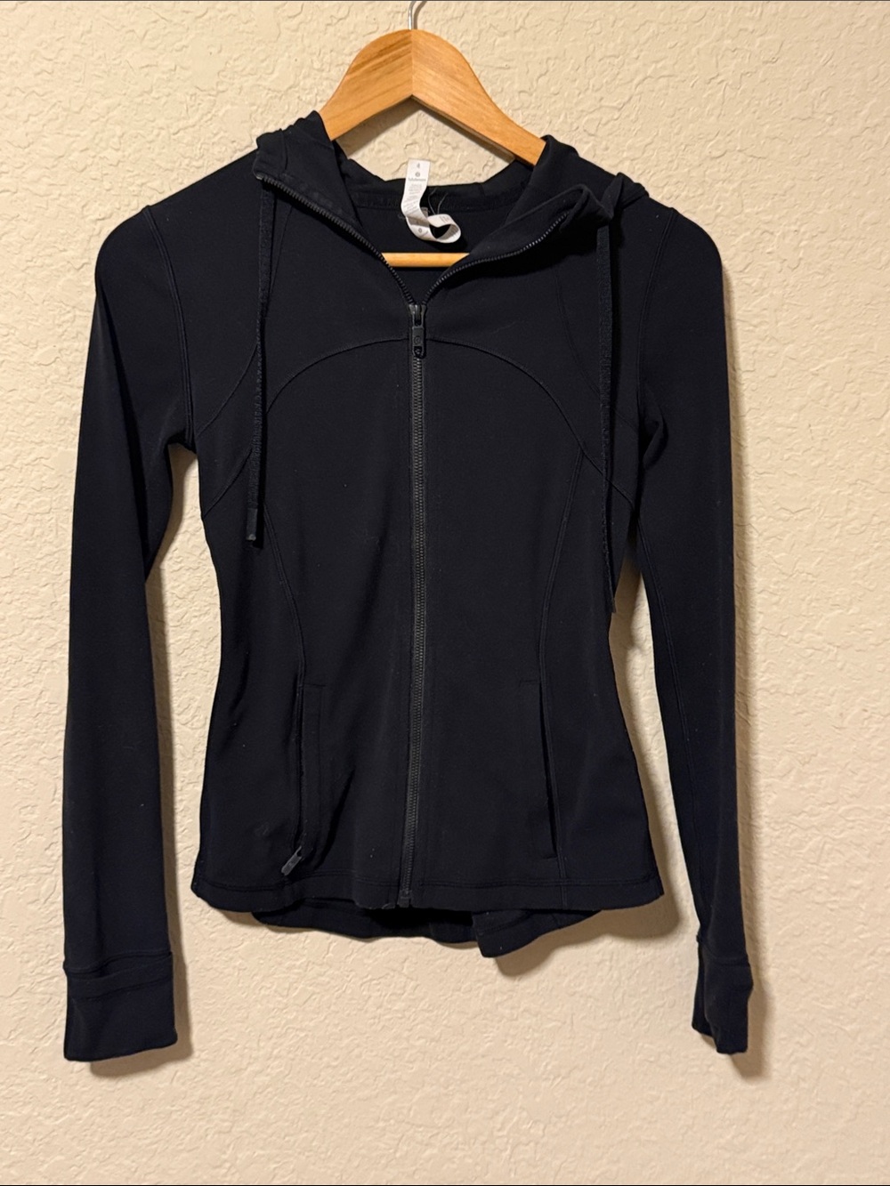 lululemon athletica Black Full-Zip Jacket - Women's size 4 stretch